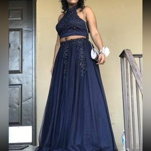 Blue prom dress